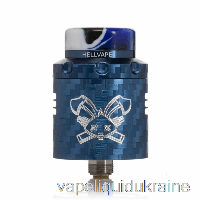 Vape Ukraine Hellvape DEAD RABBIT V3 24mm RDA Blue Carbon Fiber